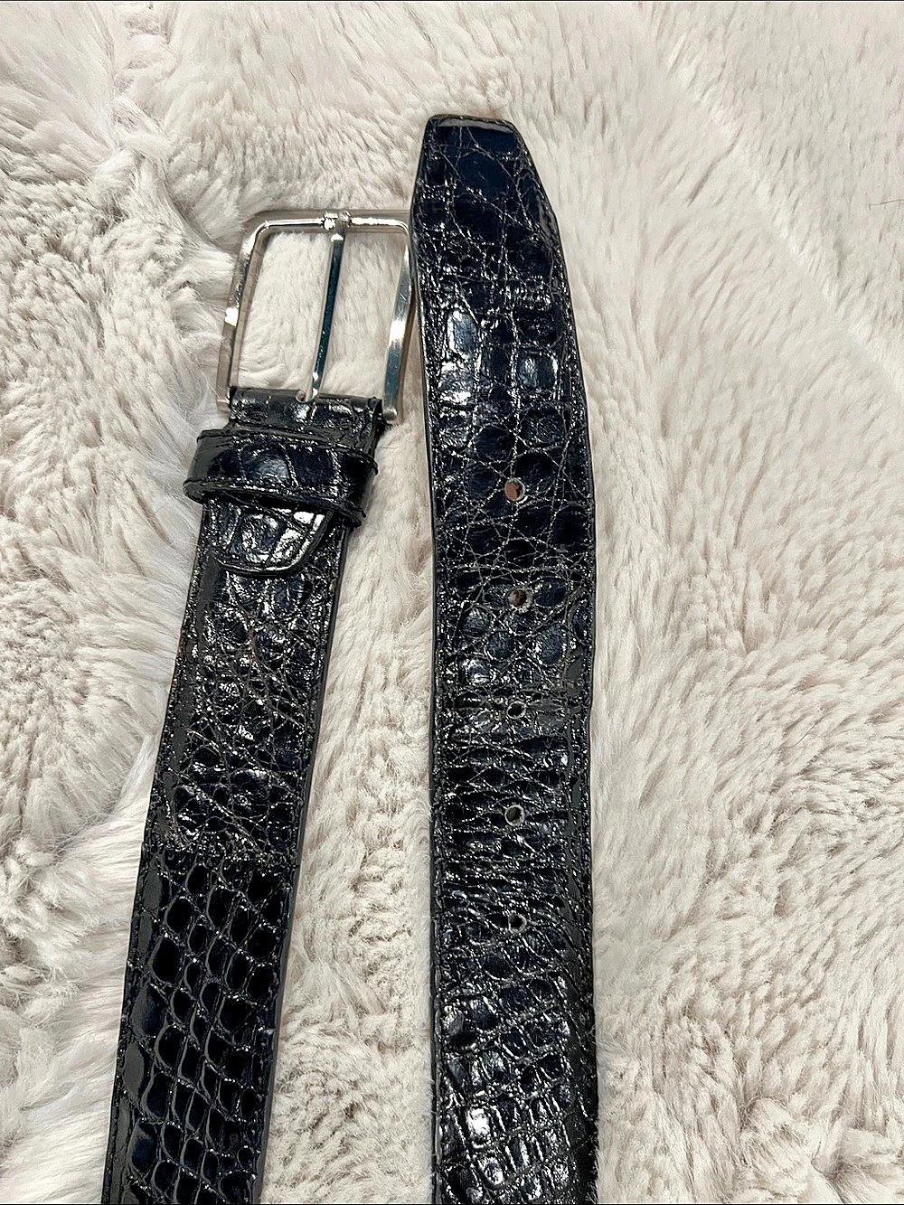 Vero Cuoio crocodile Black Belt